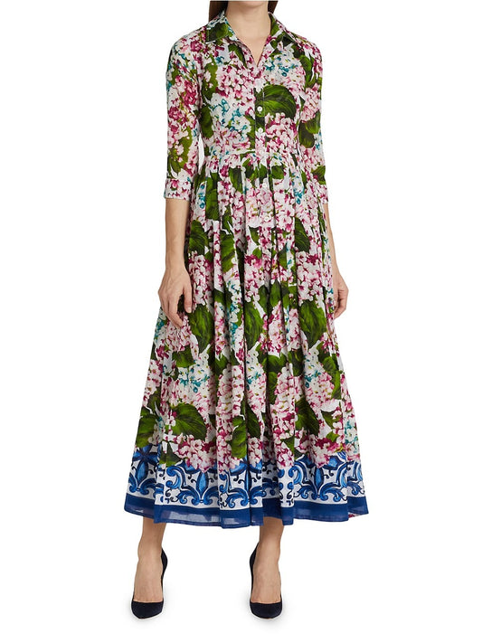 Floral Fit and Flare Shirtdress