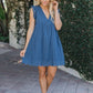 Fresh V-Neck Mini Dress