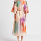 Multicolored Long organic cotton dress