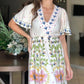 V-Neck Printed Summer Dress