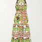 Biba tiered printed cotton-poplin maxi dress