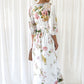 White Floral Midi Dress