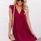 Fresh V-Neck Mini Dress