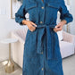 Belted Denim Shirtdress