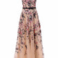 Floral Embroidered Halterneck Dress