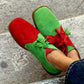 Women's Fashion Color Punching Tassel Single-layer Shoes