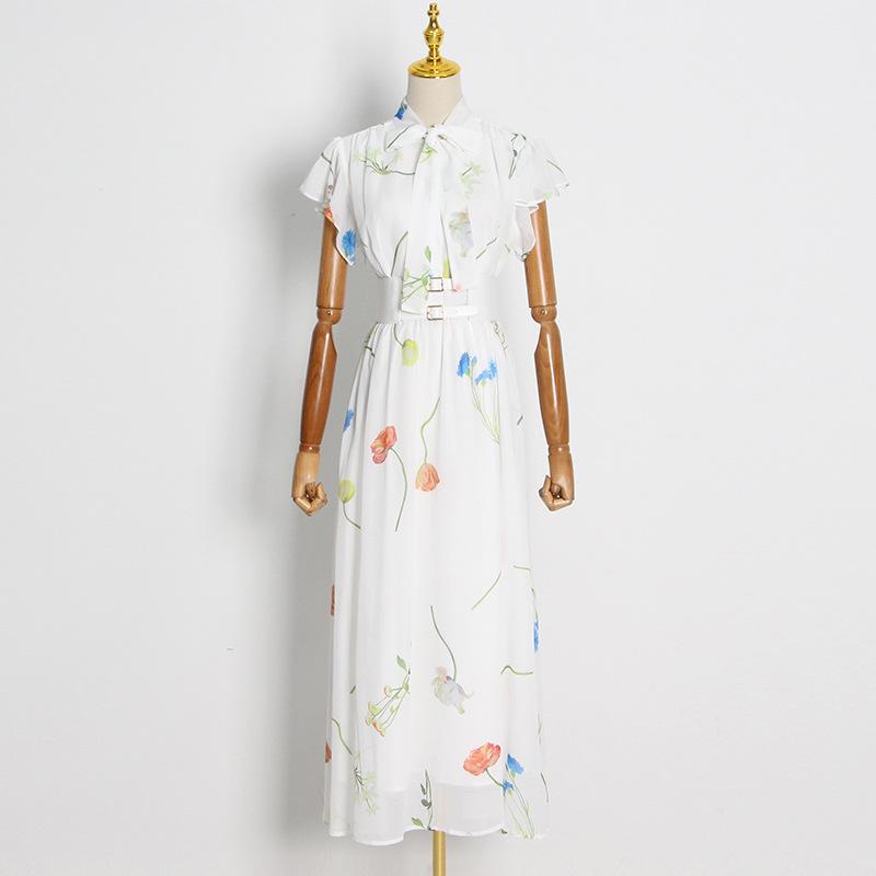 THE FIELDS FLUTTER SLEEVE DRESS