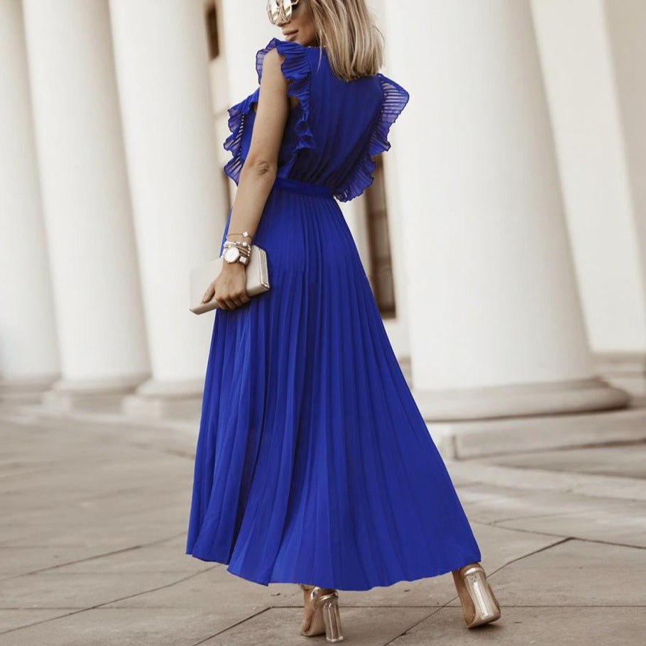 Fashion Chiffon Pleated Dress