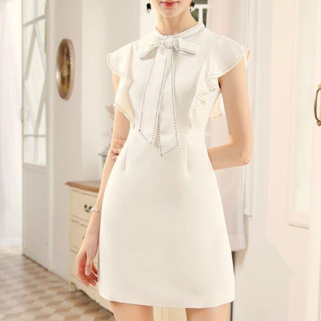 White airy sleeveless dress