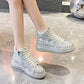 Rhinestone High-top Platform Shoes