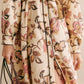 Printed Long Sleeve Shirt Collar Dress