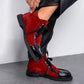 Women's Fashion Strap Thick-Heeled Flat Boots