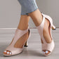 Fashion Back Zip High Heel Sandals