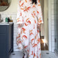 Printed Long Sleeve Maxi Dress