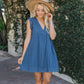 Fresh V-Neck Mini Dress