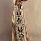 Exclusive Melody Satin Ethnic Print Smocked Back Midi Dress