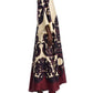 Silk Placement Print Long Sleeve Maxi Dress