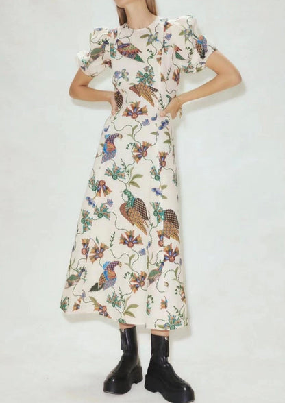 Birdie linen midi dress