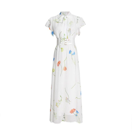 THE FIELDS FLUTTER SLEEVE DRESS