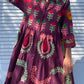 Fashion Printed Button Up Loose Long Sleeve Dress