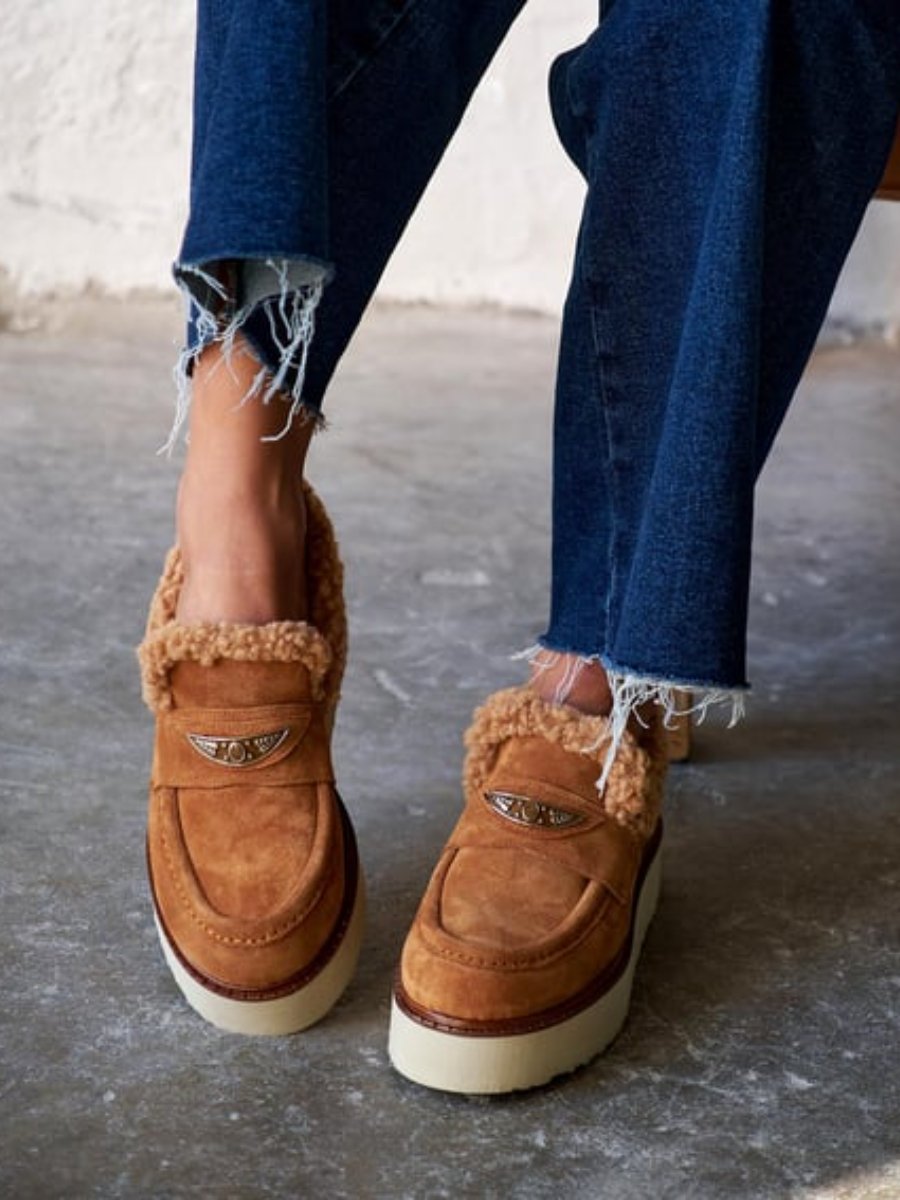 Women's Suede Warm Loafers