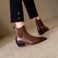 Basic Versatile Two-tone Chelsea Boots