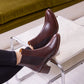 Casual Comfortable Chunky Heel Thick Sole Chelsea