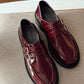 Autumn Shiny Leather Loafers