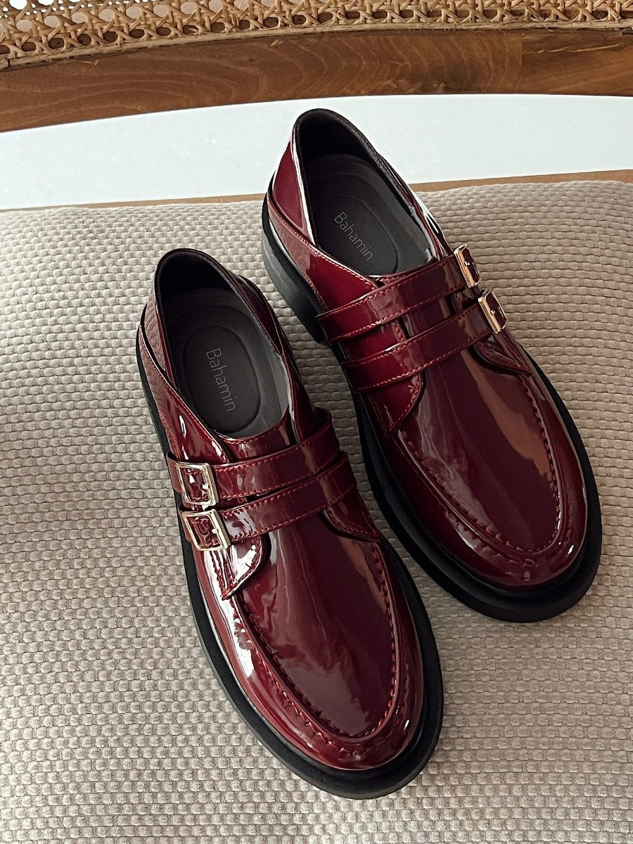 Autumn Shiny Leather Loafers