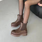 Women's Autumn Leather Thick-soled Boots