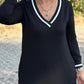 V-neck Casual Slim Long Dress