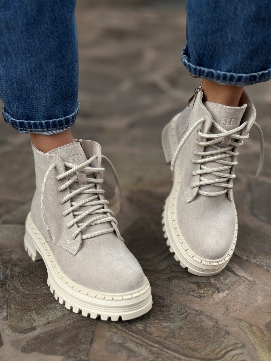 Women's Fall Suede High Top Boots