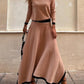 Long Sleeve Smple Loose Dress