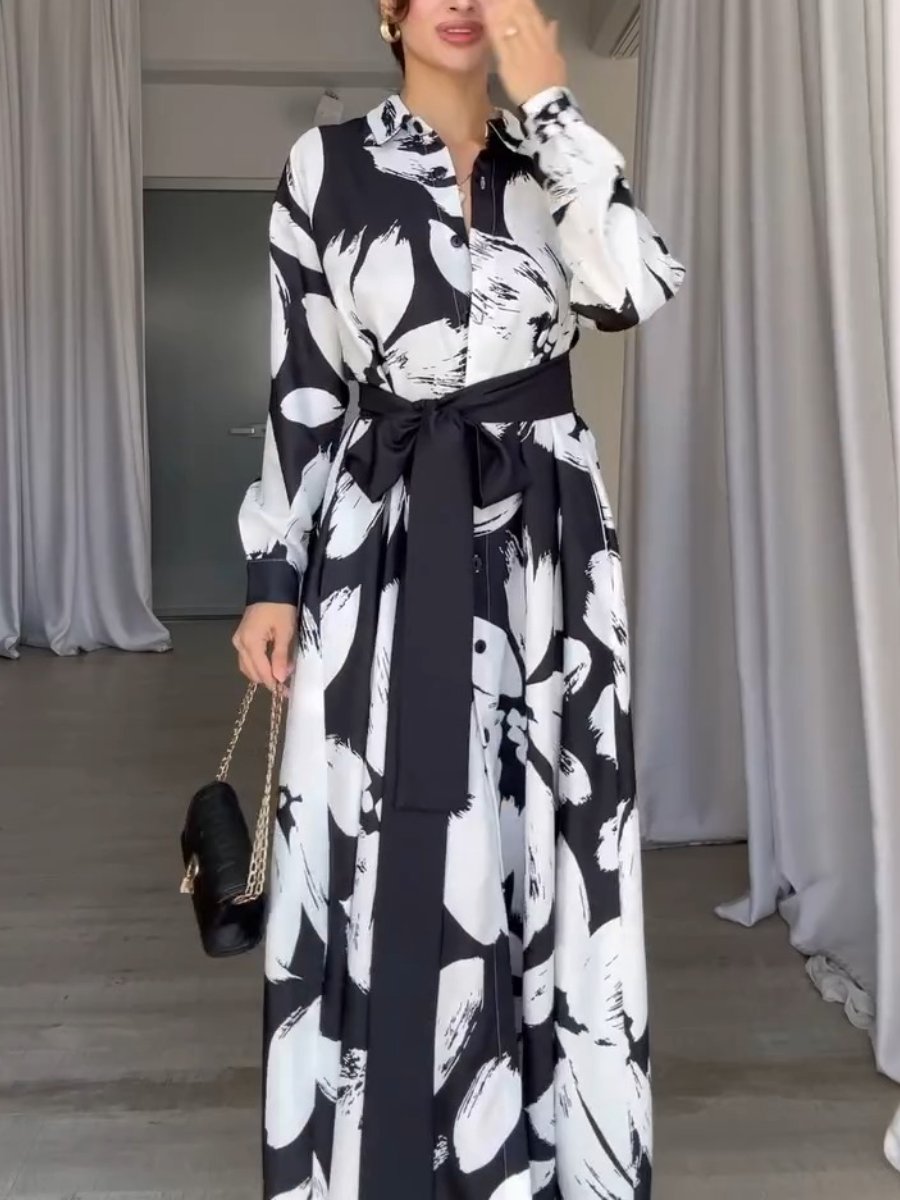 Long Sleeve Loose Maxi Dress