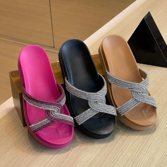 Diamond Flat Sandals