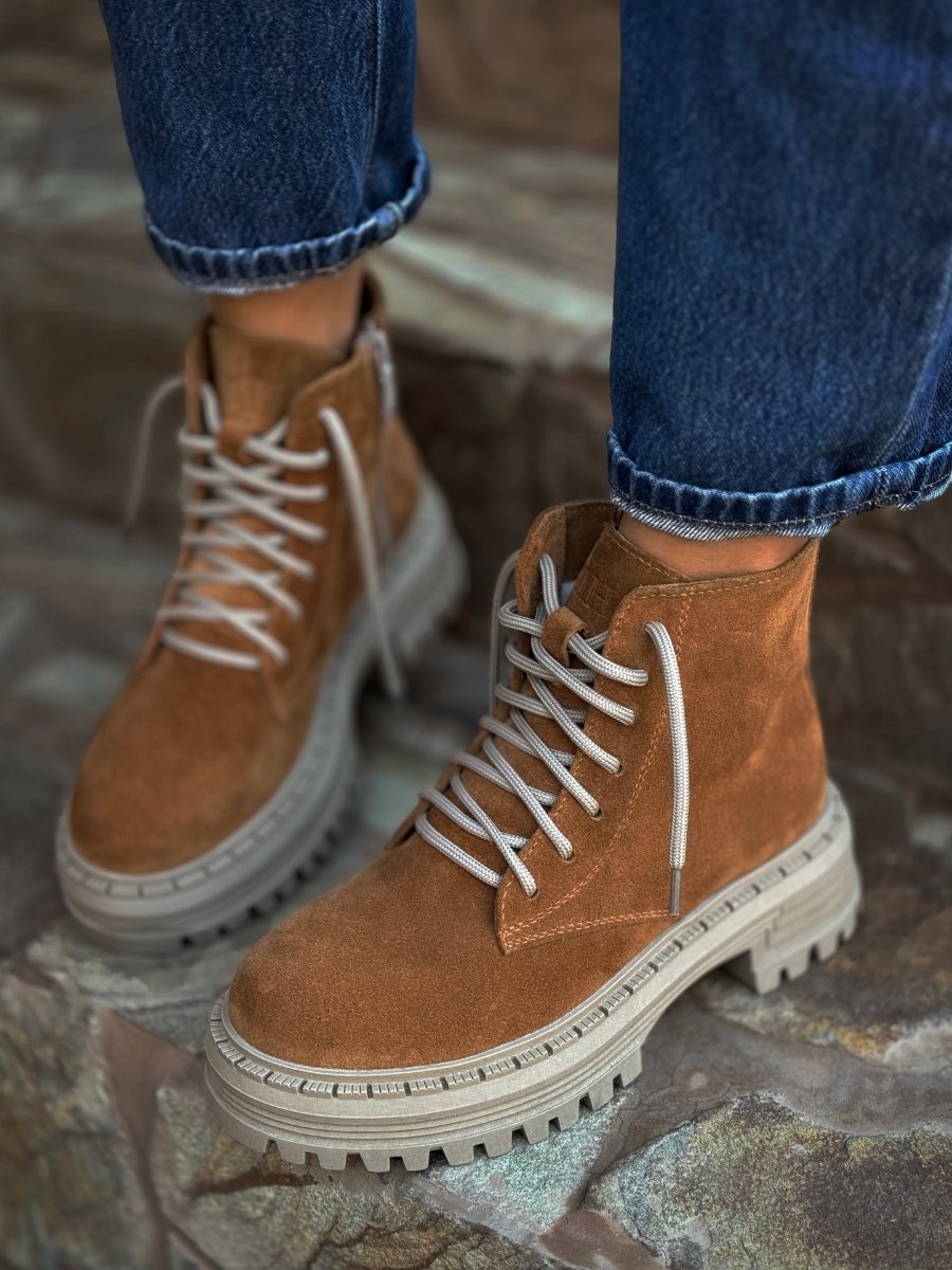 Women's Fall Suede High Top Boots