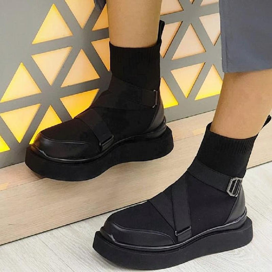 Women's Lace-Up High Top Boots