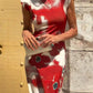 Slim Fit Printed Maxi Dress