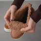 Genuine Suede Plush Detailed Velcro Women's Boots