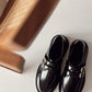 Autumn Shiny Leather Loafers