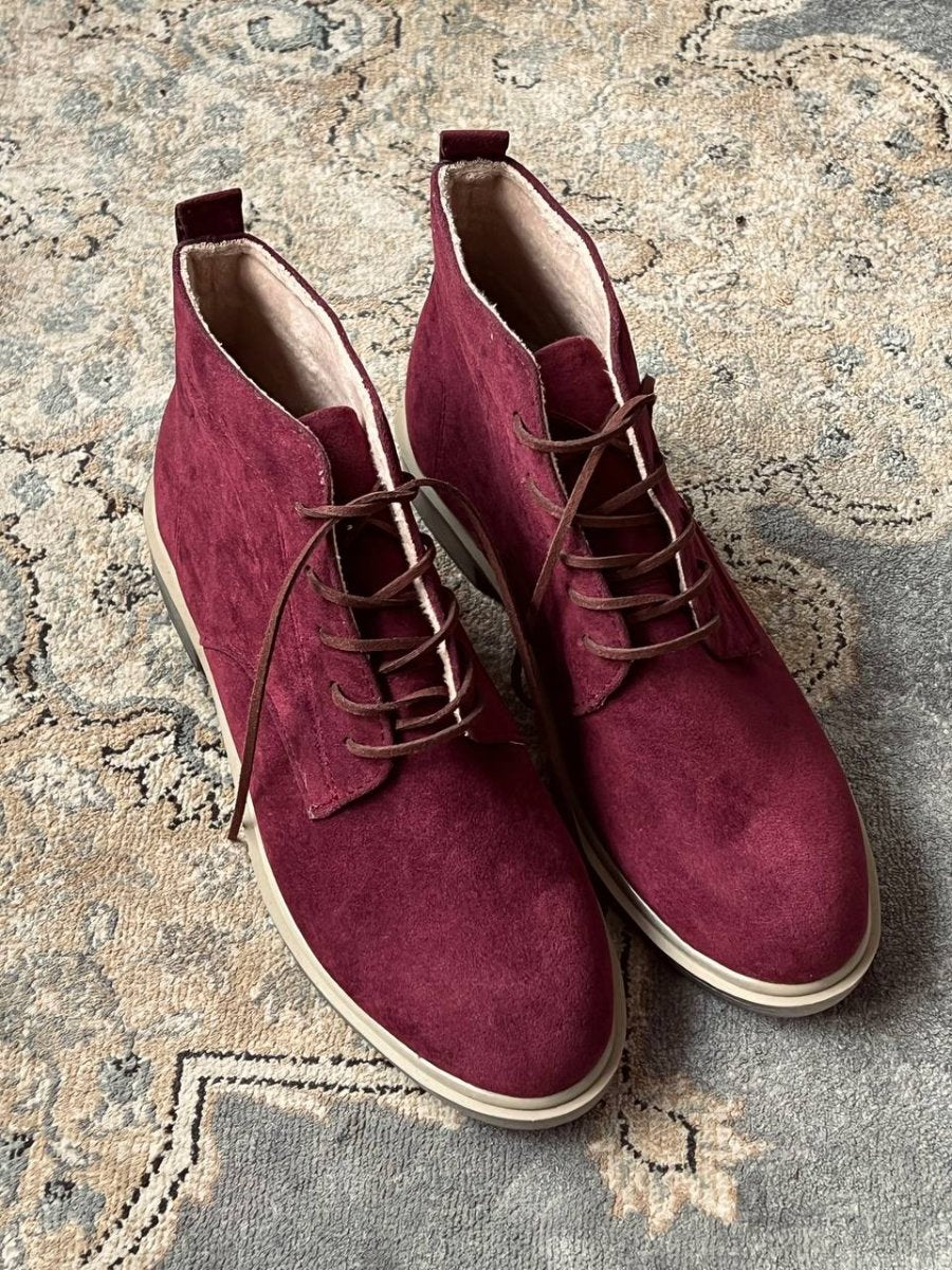 Women's Suede Casual Flat Boots