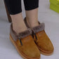 Women's Fashion Zipper Warm Suede Shoes