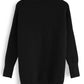 Cozy Ribbed Turtleneck Black Sweater