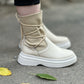 Ladies Lace-up High Top Boots (Two-way Wear)