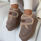 New Autumn and Winter Women's Natural Suede Shoes