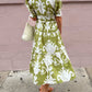 Fall Floral Midi Dress