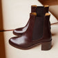 Casual Comfortable Chunky Heel Thick Sole Chelsea