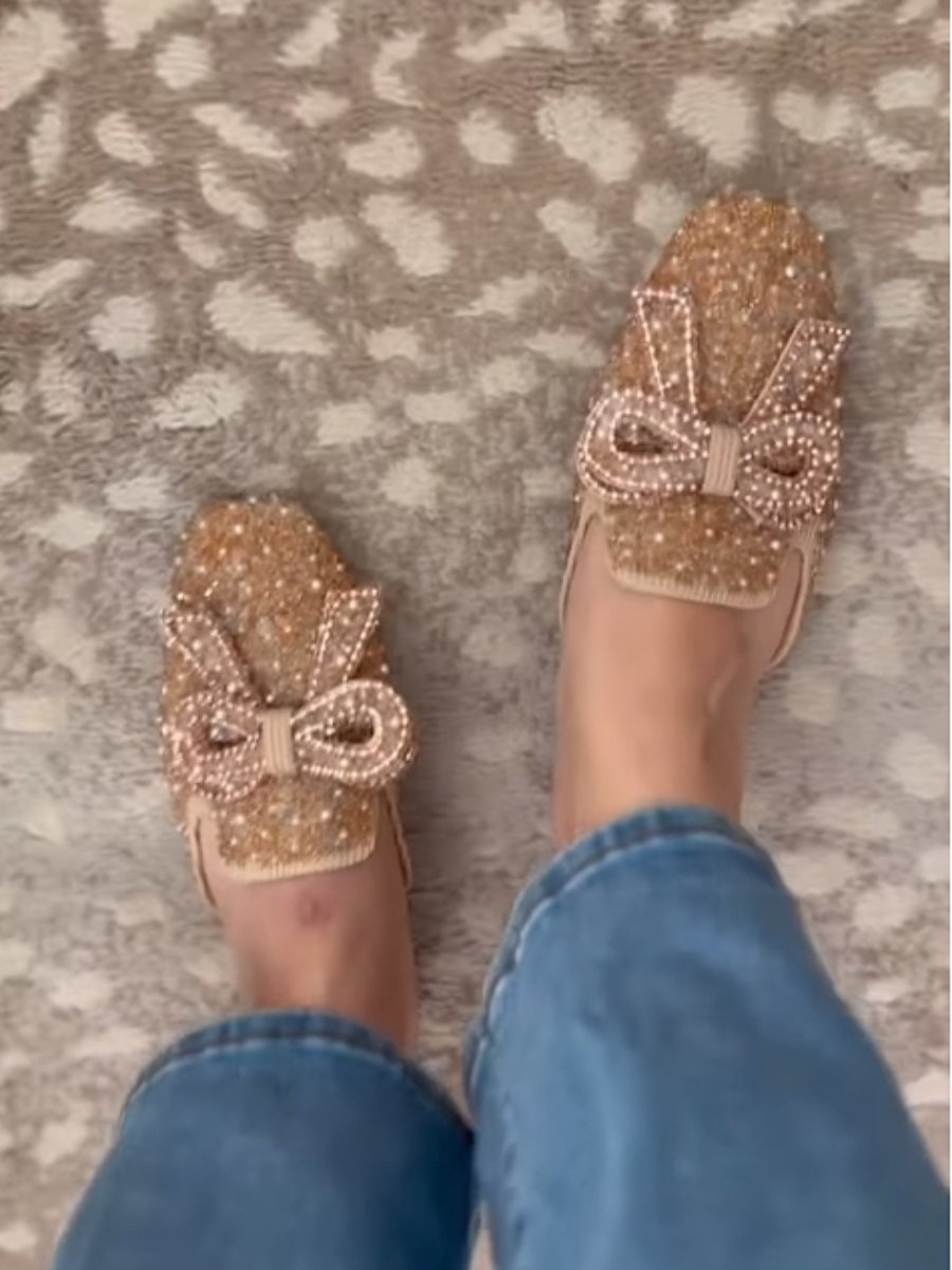 Bow Sparkle Mules