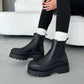 Women's Autumn Leather Thick-soled Boots