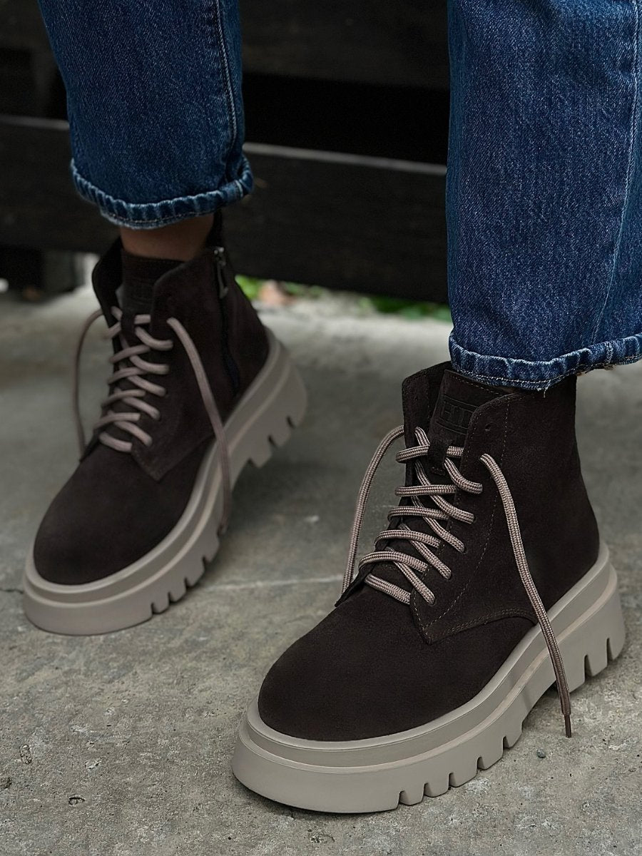 Women's Fall Suede High Top Boots